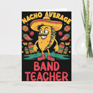 Tarjeta Nacho Promedio Nd Profesor Cinco De Mayo Mexicano
