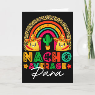 Tarjeta Nacho Promedio Para Sombrero Sombrero Fiesta Mexic
