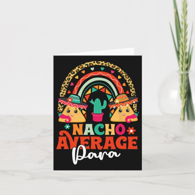 Tarjeta Nacho promedio paraprofesional Cinco De Mayo Mexic (Anverso)