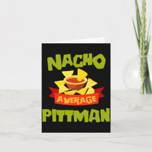 Tarjeta Nacho promedio pittman divertido cumpleaños apelli
