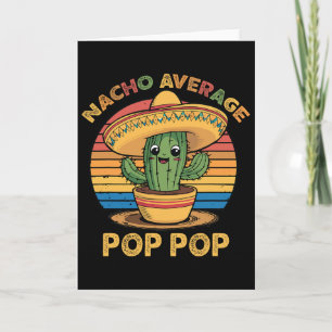 Tarjeta Nacho Promedio Pop-pop Coincidente Fiesta Mexicana