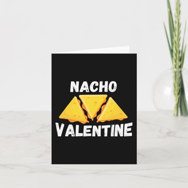 Tarjeta Nacho San Valentín Diversión Comida Mexicana Amor  (Anverso)