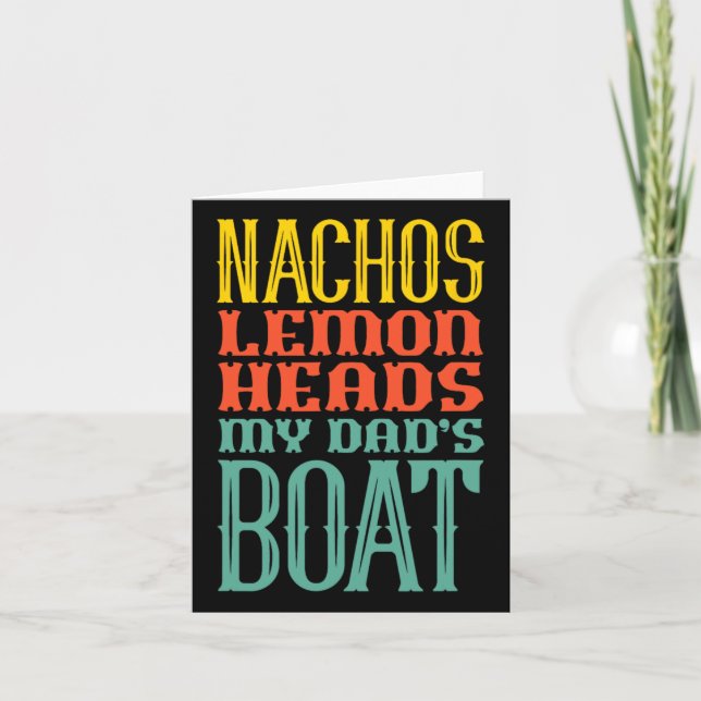 Tarjeta Nachos de navegación Lemon de mi papá (Anverso)