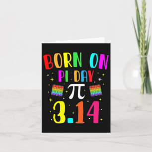 Tarjeta Nacido El Día Del Pi Marcha Cumpleaños Math Geek P