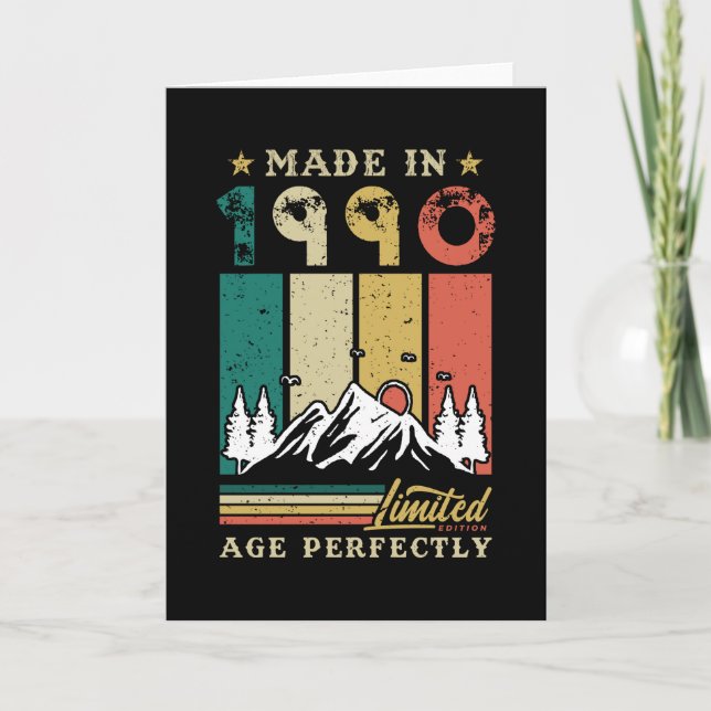 Tarjeta Nacido En 1990 (Anverso)