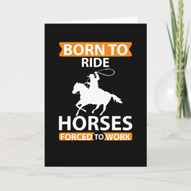 Tarjeta Nacido en caballos de paseo (Anverso)