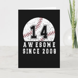 Tarjeta Nacido En El Béisbol Nacido En El 2008 14 Años