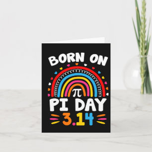 Tarjeta Nacido En El Día Pi Cumpleaños 2025 Feliz Día Pi T