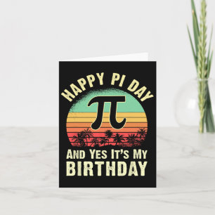 Tarjeta Nacido En El Día Pi Decoraciones De Cumpleaños Fel