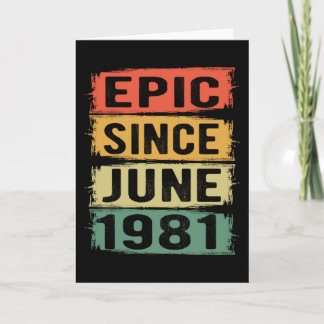 Tarjeta Nacido En Junio De 1981