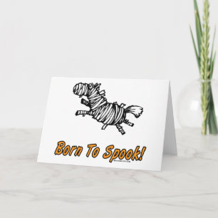Tarjeta Nacido Para Hablar Caballo De Halloween!