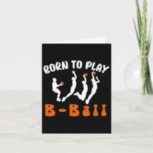 Tarjeta Nacido para jugar al baloncesto 1