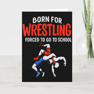 Tarjeta Nacido Para Lucha Libre Escuela Obligatoria Divert