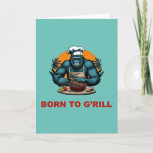 Tarjeta Nacido para ser el maestro de la parrilla G'rill B