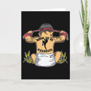 Tarjeta Nacido Para Ser Kickboxer Kickboxing Artes Marcial