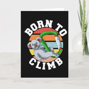 Tarjeta Nacido Para Trepar - Koala De Escalada En Bloques 