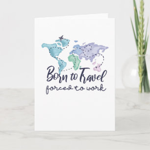Tarjeta Nacido Para Viajar