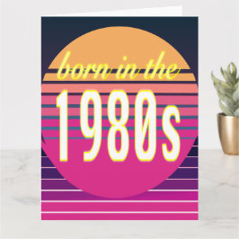 Tarjeta Nacidos en 1980, Mileniales, Gen X, Año de nacimie