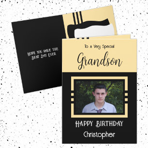 Tarjeta Nacimiento Abuelo agregar el nombre de la foto neg