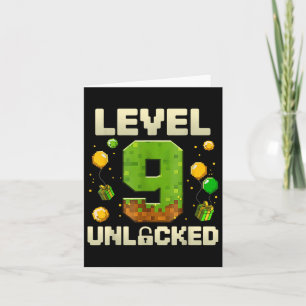 Tarjeta Nacimiento Camisas de nivel 9 Desbloqueadas Novena