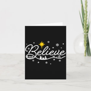 Tarjeta Nacimiento Creer Familia Cristiana Feliz Navidad