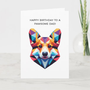 Tarjeta Nacimiento de Arte Geométrico Personalizado de Per