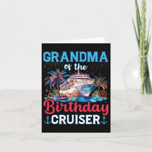 Tarjeta Nacimiento De Crucero Gracioso De La Abuela Del Na