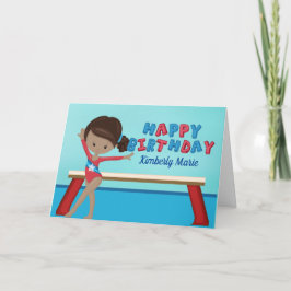 Tarjeta Nacimiento de la gimnasia afroamericana de Chica d