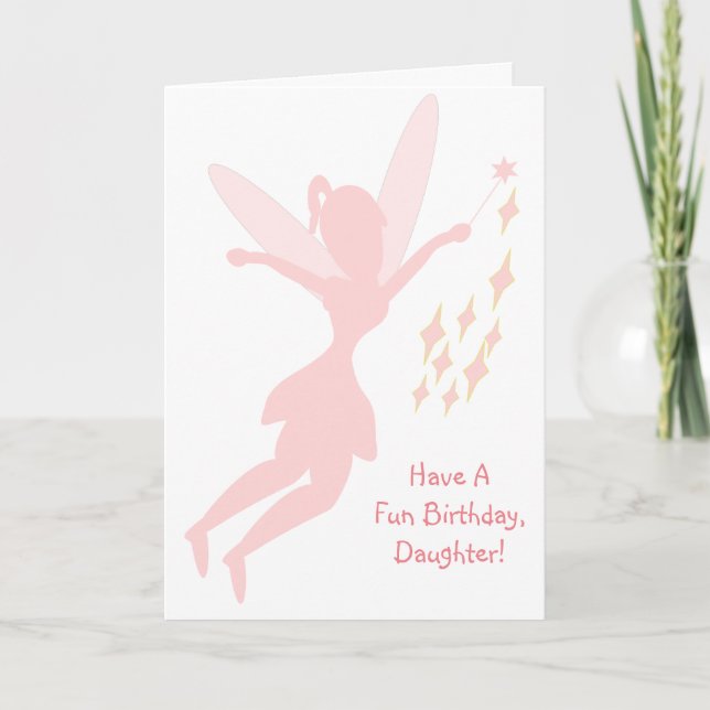 Tarjeta Nacimiento de la hija personalizada de diseño de p (Anverso)