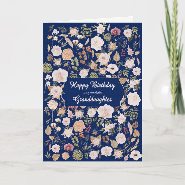 Tarjeta Nacimiento de las flores dispersas (Anverso)