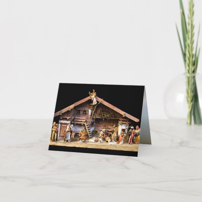 Tarjeta Nacimiento de Navidad (Anverso)
