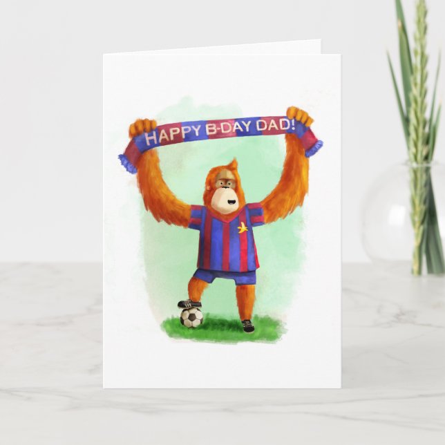 Tarjeta Nacimiento de papá: Orangutan (Anverso)