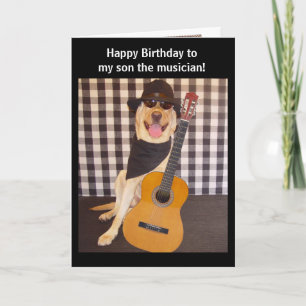 Tarjeta Nacimiento de un músico de personalizable