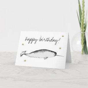 Tarjeta Nacimiento del amante de la ballena del Ilustracio