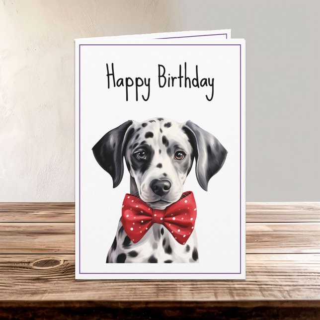 Tarjeta Nacimiento del perro de los Cachorros de Dalmacia (Subido por el creador)