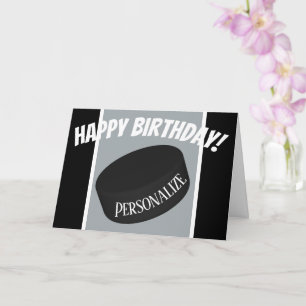 Tarjeta Nacimiento del personalizado de la pista de hockey