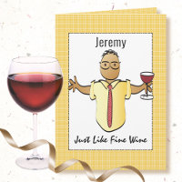 Nacimiento del Personalizado Vino Rojo, un hombre 