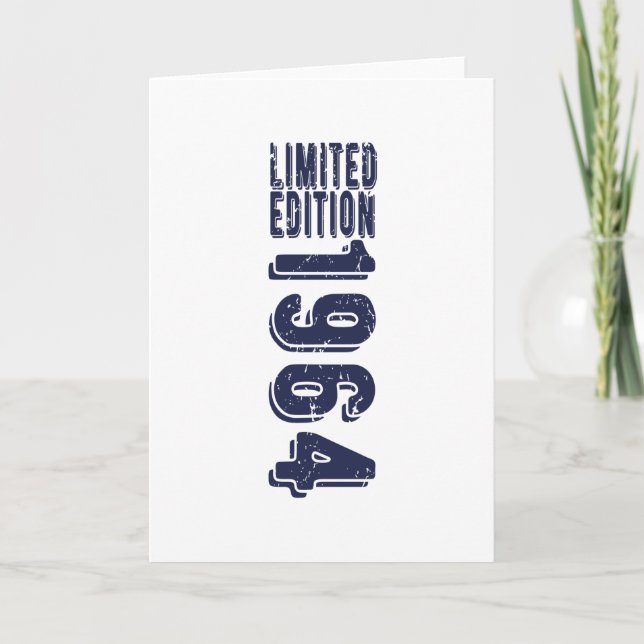 Tarjeta Nacimiento En 1964 Edición Limitada (Anverso)