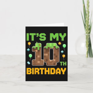 Tarjeta Nacimiento es mi décimo cumpleaños
