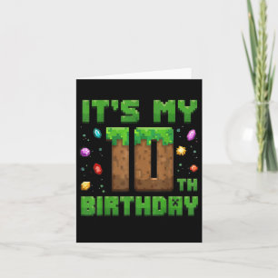 Tarjeta Nacimiento es mi décimo cumpleaños
