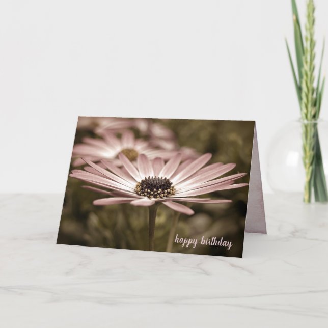 Tarjeta Nacimiento Macro Daisy Rosa (Anverso)