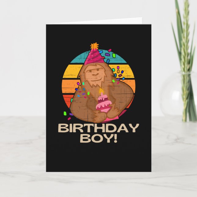 Tarjeta Nacimiento Niño Pequeño Pie Grande (Anverso)