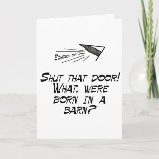 Tarjeta ¿Nació en un granero?
