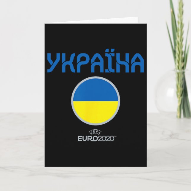 Tarjeta Nación de Ucrania Euro Uefa (Anverso)
