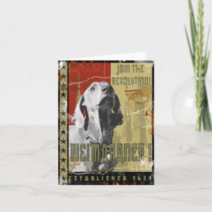Tarjeta Nación de Weimaraner: ¡Vintage Weimaraner!