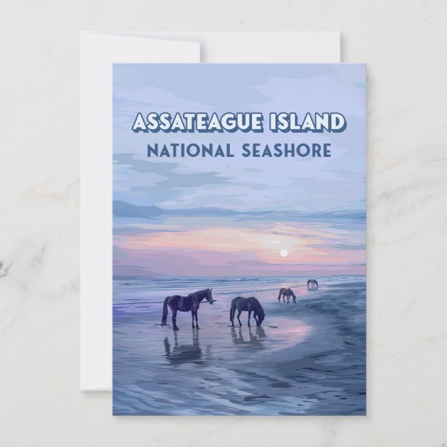 Tarjeta nacional de caballos de la isla de Assatea (Anverso)