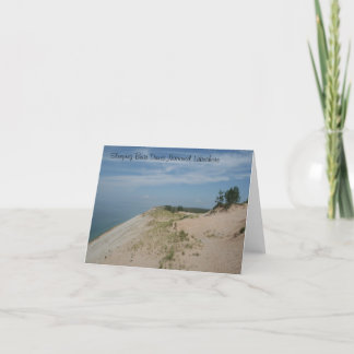 Tarjeta Nacional durmiente a orillas del lago Notecard de