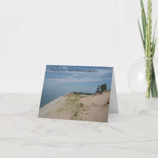 Tarjeta Nacional durmiente a orillas del lago Notecard de (Anverso)
