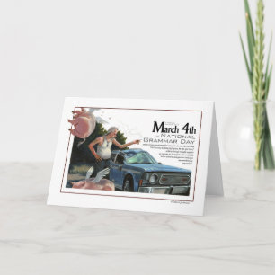 Tarjeta nacional para el Día de la Gramática