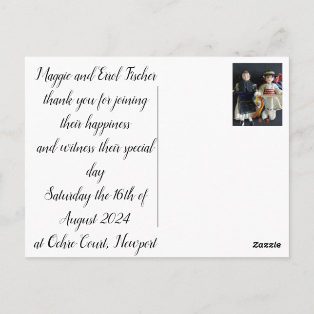 Tarjeta nacional rumana de agradecimiento a los bo (Reverso)